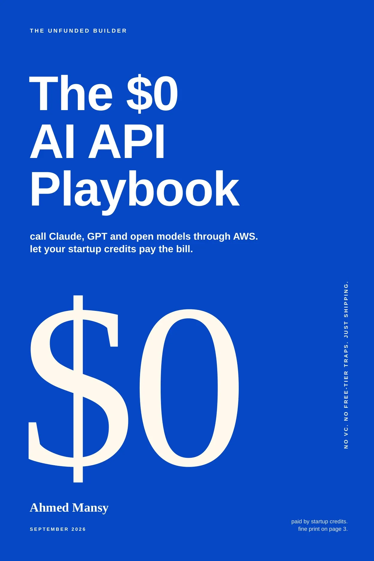 The $0 AI API Playbook, vol. 3
